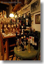 bottles, croatia, europe, restaurants, rovinj, vertical, wines, photograph