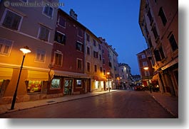 cobblestones, croatia, dusk, europe, horizontal, materials, rovinj, stones, streets, towns, photograph