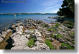 croatia, europe, horizontal, rockies, scenics, shoreline, water, photograph