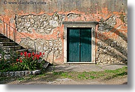 amaryllis, croatia, doors, europe, green, horizontal, sipan, photograph