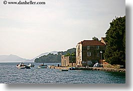 boats, buildings, croatia, europe, horizontal, sipan, water, photograph