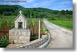 croatia, crosses, europe, horizontal, roadside, sipan, photograph