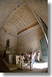 croatia, diocletians palace, europe, fisheye lens, jupiters, mausoleum, split, vertical, photograph