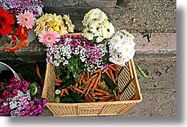 carrots, croatia, europe, flowers, horizontal, market, split, photograph