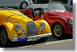 cars, classic car, croatia, europe, horizontal, morgan, old, split, yellow, photograph
