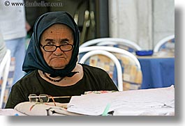 croatia, europe, horizontal, old, split, unhappy, womens, photograph