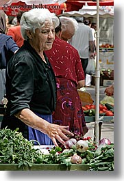 croatia, europe, split, vegetables, vendors, vertical, womens, photograph