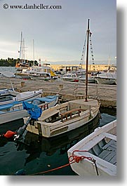 boats, croatia, europe, harbor, ugljan, vertical, photograph