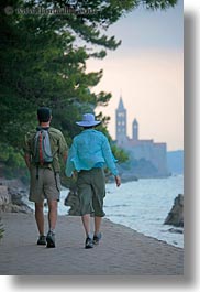 bell towers, croatia, europe, helene patrick, helenes, patricks, people, vertical, walking, womens, wt group istria, photograph