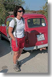 cars, croatia, emotions, europe, happy, ingrid, people, red, smiles, vertical, womens, wt group istria, photograph