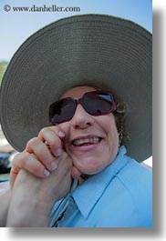 big, clothes, croatia, emotions, europe, happy, hats, humor, judy, people, senior citizen, smiles, straw hat, sunglasses, vertical, wt group istria, photograph