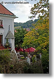 cafes, cesky krumlov, czech republic, europe, hotels, vertical, photograph