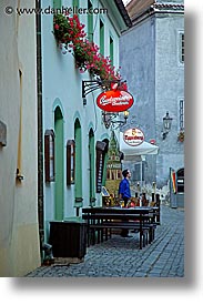 bars, cafes, cesky krumlov, czech republic, europe, shops, vertical, photograph