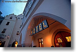 cesky krumlov, czech republic, europe, horizontal, hotels, shops, slow exposure, photograph