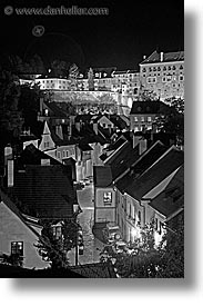 cesky krumlov, czech republic, europe, krumlov, long exposure, nite, towns, vertical, photograph