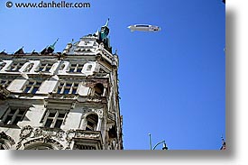 blimp, buildings, czech republic, europe, horizontal, prague, photograph