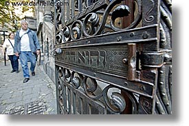 czech republic, europe, gates, graveyard, horizontal, jewish quarter, prague, photograph