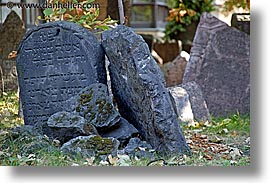 czech republic, europe, graves, graveyard, horizontal, jewish, jewish quarter, prague, photograph