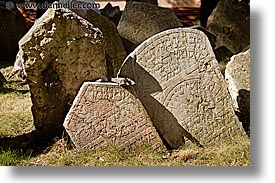 czech republic, europe, graves, graveyard, horizontal, jewish, jewish quarter, prague, photograph