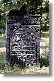 czech republic, europe, graves, graveyard, jewish, jewish quarter, prague, vertical, photograph