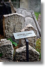 czech republic, europe, graves, graveyard, jewish, jewish quarter, prague, vertical, photograph