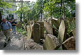 czech republic, europe, graves, graveyard, horizontal, jewish, jewish quarter, prague, photograph