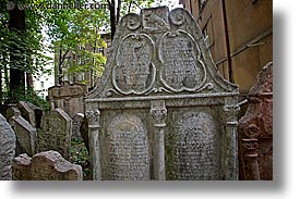 czech republic, europe, graves, graveyard, horizontal, jewish, jewish quarter, prague, photograph