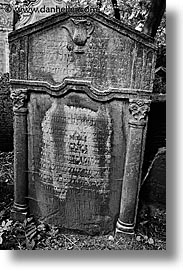 czech republic, europe, graves, graveyard, jewish, jewish quarter, prague, vertical, photograph