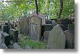 czech republic, europe, graves, graveyard, horizontal, jewish, jewish quarter, prague, photograph