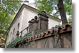 czech republic, europe, graves, graveyard, horizontal, jewish, jewish quarter, prague, photograph