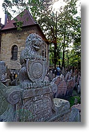 czech republic, europe, graves, graveyard, jewish, jewish quarter, prague, vertical, photograph