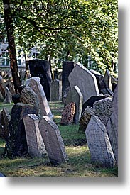 czech republic, europe, graves, graveyard, jewish, jewish quarter, prague, vertical, photograph