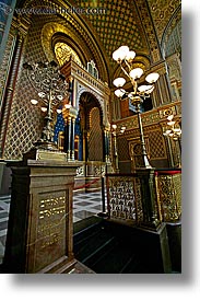 czech republic, europe, jewish quarter, prague, spanish, spanish synagogue, synagogue, vertical, photograph