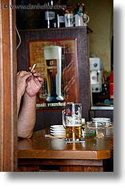 beers, ciggies, czech republic, europe, prague, vertical, photograph
