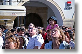 crowds, czech republic, europe, horizontal, looking, people, prague, photograph