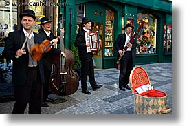 czech republic, europe, funfair, horizontal, orchestra, people, prague, photograph