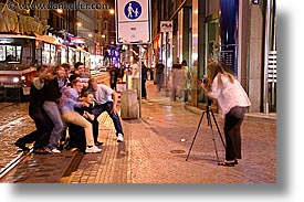 czech republic, europe, groups, horizontal, nite, people, prague, slow exposure, photograph