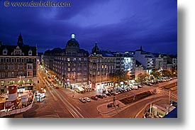 boulevard, czech republic, europe, horizontal, long exposure, nite, prague, streets, vaclavske, photograph