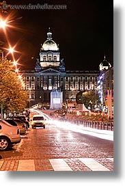 boulevard, czech republic, europe, long exposure, nite, prague, streets, vaclavske, vertical, photograph