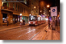 czech republic, europe, horizontal, long exposure, nite, prague, streets, vodickova, photograph