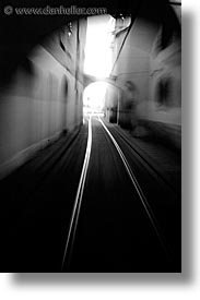 czech republic, europe, motion, prague, slow exposure, streets, tracks, trains, vertical, photograph