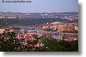 cityscapes, czech republic, europe, eve, evening, horizontal, prague, slow exposure, vltava, vltava river, photograph