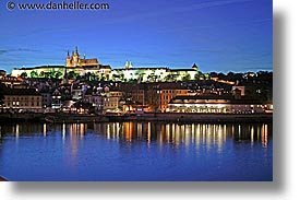 castles, czech republic, europe, horizontal, long exposure, prague, vltava, vltava river, photograph