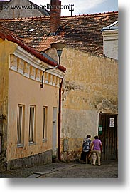 czech republic, europe, old, slavonice, vertical, walking, womens, photograph