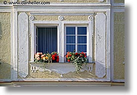 czech republic, europe, flowery, horizontal, telc, windows, photograph