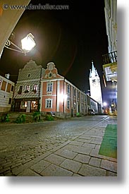 czech republic, europe, long exposure, nite, telc, towers, vertical, photograph