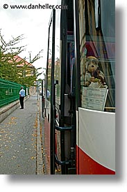 bus, czech republic, drivers, europe, terezin, vertical, photograph