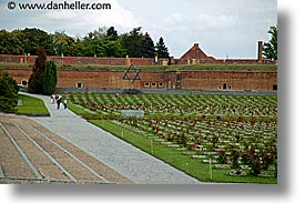 czech republic, europe, graves, horizontal, jewish, terezin, photograph
