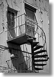black and white, cambridge, england, english, europe, spiral, stairs, streets, united kingdom, vertical, photograph