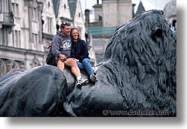 cities, england, english, europe, horizontal, lions, london, poses, trafalgar, united kingdom, photograph